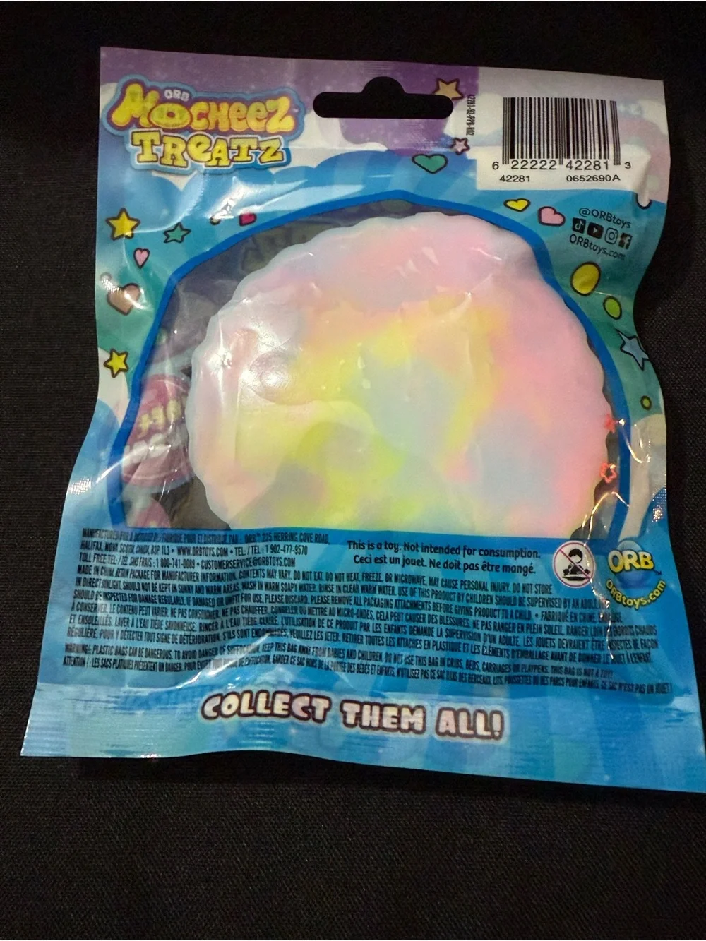 ORB Mocheez Treatz Pastel Rainbow Squishy Sensory Toy